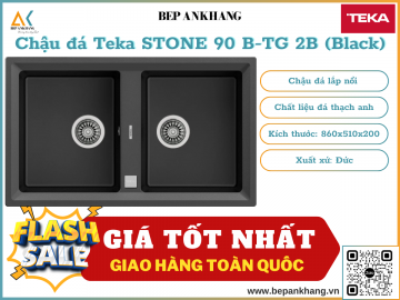 Chậu rửa Teka STONE 90 B-TG 2B Black - Chất liệu đá Thạch Anh - Xuất xứ Đức 